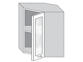 1.60.3у Шкаф настенный (h=720) угловой на 600мм со стекл. дверцей в Заречном - zarechnyj.magazinmebel.ru | фото