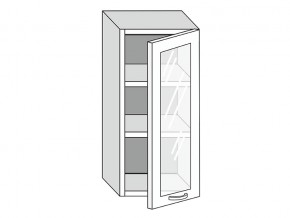 19.40.3 Шкаф настенный (h=913) на 400мм с 1-ой стекл. дверцей в Заречном - zarechnyj.magazinmebel.ru | фото