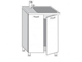 2.60.2мн Шкаф-стол на 600мм под накладную мойку с 2-мя дверцами в Заречном - zarechnyj.magazinmebel.ru | фото