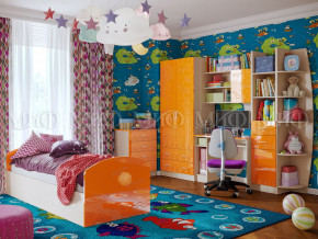 Детская комната Юниор-2 Оранжевый металлик в Заречном - zarechnyj.magazinmebel.ru | фото