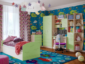 Детская комната Юниор-2 Салатовый в Заречном - zarechnyj.magazinmebel.ru | фото