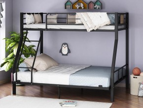 Двухъярусная кровать Гранада-1 140 черный в Заречном - zarechnyj.magazinmebel.ru | фото