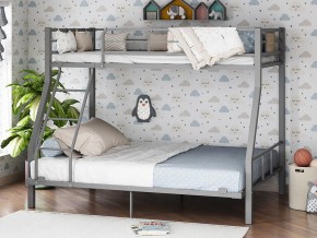Двухъярусная кровать Гранада-1 140 Серая в Заречном - zarechnyj.magazinmebel.ru | фото