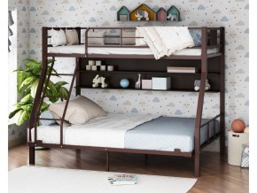 Двухъярусная кровать Гранада-1П 140 коричневый в Заречном - zarechnyj.magazinmebel.ru | фото