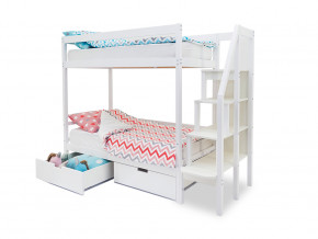 Двухъярусная кровать Svogen с ящиками белый в Заречном - zarechnyj.magazinmebel.ru | фото - изображение 2