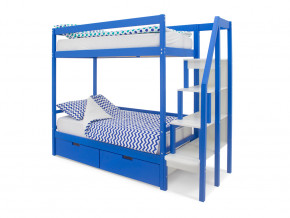 Двухъярусная кровать Svogen с ящиками синий в Заречном - zarechnyj.magazinmebel.ru | фото - изображение 1