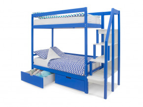 Двухъярусная кровать Svogen с ящиками синий в Заречном - zarechnyj.magazinmebel.ru | фото - изображение 2