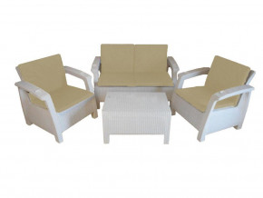 Комплект уличной мебели Yalta Premium Terrace Set белый в Заречном - zarechnyj.magazinmebel.ru | фото