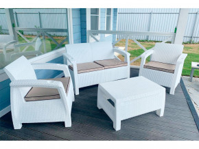 Комплект уличной мебели Yalta Terrace Set белый в Заречном - zarechnyj.magazinmebel.ru | фото