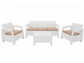 Комплект уличной мебели Yalta Terrace Triple Set белый в Заречном - zarechnyj.magazinmebel.ru | фото
