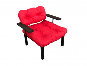 Кресло Дачное красная подушка в Заречном - zarechnyj.magazinmebel.ru | фото