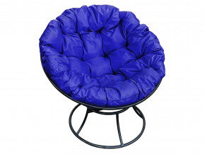 Кресло Папасан без ротанга синяя подушка в Заречном - zarechnyj.magazinmebel.ru | фото