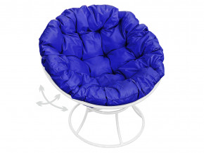 Кресло Папасан пружинка без ротанга синяя подушка в Заречном - zarechnyj.magazinmebel.ru | фото - изображение 1