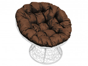 Кресло Папасан с ротангом коричневая подушка в Заречном - zarechnyj.magazinmebel.ru | фото