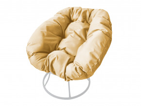 Кресло Пончик без ротанга бежевая подушка в Заречном - zarechnyj.magazinmebel.ru | фото