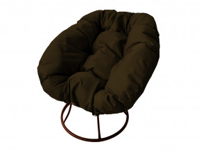 Кресло Пончик без ротанга коричневая подушка в Заречном - zarechnyj.magazinmebel.ru | фото - изображение 1