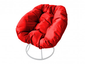 Кресло Пончик без ротанга красная подушка в Заречном - zarechnyj.magazinmebel.ru | фото