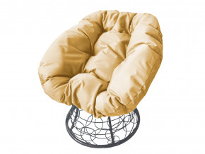 Кресло Пончик с ротангом бежевая подушка в Заречном - zarechnyj.magazinmebel.ru | фото