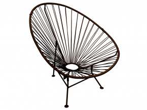 Кресло Ракушка с ротангом коричневый в Заречном - zarechnyj.magazinmebel.ru | фото - изображение 1