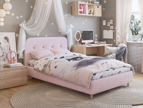 Кровать 1200 Лео велюр нежно-розовый в Заречном - zarechnyj.magazinmebel.ru | фото - изображение 4