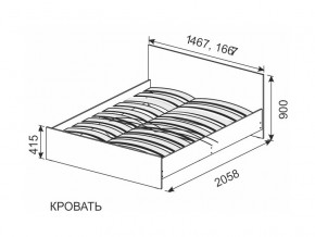 Кровать 1600х2000 ортопедическое основание в Заречном - zarechnyj.magazinmebel.ru | фото