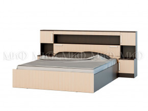 Кровать 1,6м с надстройкой с тумбами в Заречном - zarechnyj.magazinmebel.ru | фото