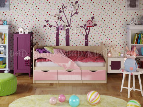 Кровать Дельфин-1 1600 Розовый металлик в Заречном - zarechnyj.magazinmebel.ru | фото