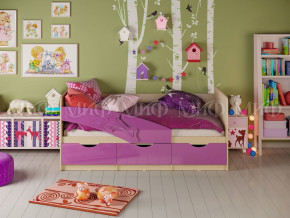 Кровать Дельфин 1600 Фиолетовый металлик в Заречном - zarechnyj.magazinmebel.ru | фото - изображение 1