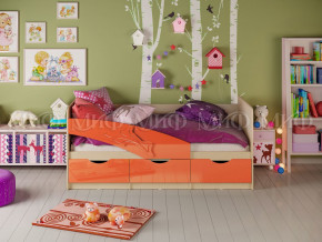 Кровать Дельфин 1600 Оранжевый металлик в Заречном - zarechnyj.magazinmebel.ru | фото