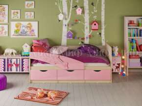 Кровать Дельфин 1600 Розовый металлик в Заречном - zarechnyj.magazinmebel.ru | фото