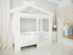 Кровать детская Теремок без ящика белая в Заречном - zarechnyj.magazinmebel.ru | фото - изображение 1