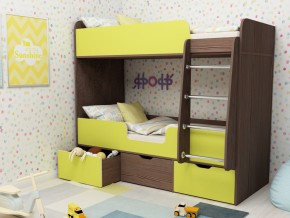 Кровать двухъярусная Малыш двойняшка бодега-лайм в Заречном - zarechnyj.magazinmebel.ru | фото - изображение 1