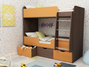 Кровать двухъярусная Малыш двойняшка бодега-оранжевый в Заречном - zarechnyj.magazinmebel.ru | фото - изображение 1