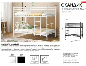 Кровать двухъярусная Скандик 42.20-01 в Заречном - zarechnyj.magazinmebel.ru | фото - изображение 2