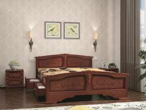 Кровать Елена с 2-мя ящиками 1400 Орех в Заречном - zarechnyj.magazinmebel.ru | фото - изображение 2
