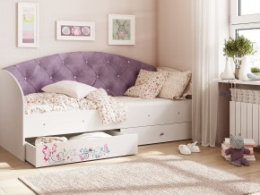Кровать Эльза Белый-фиолетовый в Заречном - zarechnyj.magazinmebel.ru | фото - изображение 1