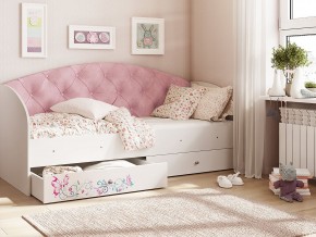 Кровать Эльза Белый-розовый в Заречном - zarechnyj.magazinmebel.ru | фото