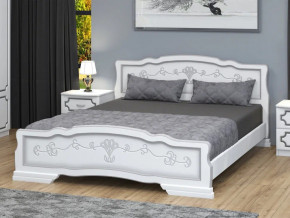 Кровать Карина-6 1600 Белый жемчуг в Заречном - zarechnyj.magazinmebel.ru | фото - изображение 1
