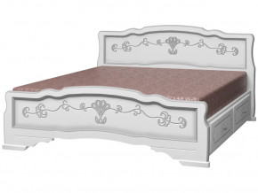 Кровать Карина-6 с 2-мя ящиками 1200 Белый жемчуг в Заречном - zarechnyj.magazinmebel.ru | фото - изображение 2