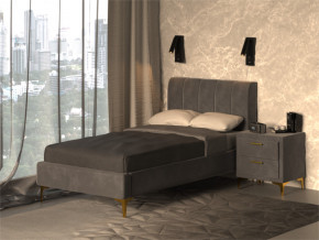 Кровать Рошаль 900 серый в Заречном - zarechnyj.magazinmebel.ru | фото - изображение 2