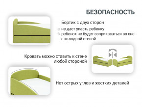 Кровать с ящиком Letmo авокадо (рогожка) в Заречном - zarechnyj.magazinmebel.ru | фото - изображение 12