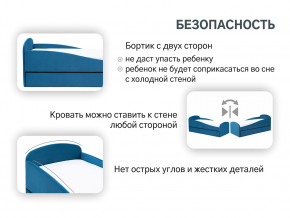 Кровать с ящиком Letmo морской (велюр) в Заречном - zarechnyj.magazinmebel.ru | фото - изображение 12