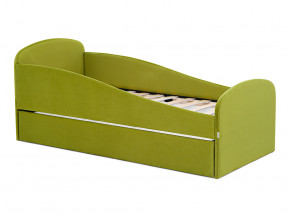 Кровать с ящиком Letmo оливковый (велюр) в Заречном - zarechnyj.magazinmebel.ru | фото - изображение 1