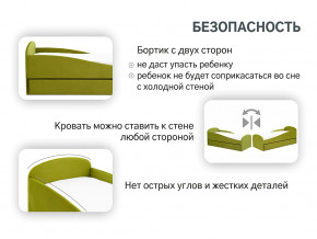 Кровать с ящиком Letmo оливковый (велюр) в Заречном - zarechnyj.magazinmebel.ru | фото - изображение 13