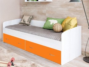 Кровать с выкатными ящиками Винтерберг, оранжевый в Заречном - zarechnyj.magazinmebel.ru | фото