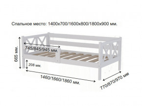Кровать софа Аист-3 Классика белый 1400х700 мм в Заречном - zarechnyj.magazinmebel.ru | фото - изображение 2