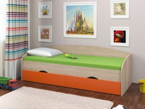 Кровать Соня 2 сонома-оранжевый в Заречном - zarechnyj.magazinmebel.ru | фото