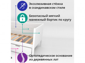 Кровать-тахта мягкая Svogen белый в Заречном - zarechnyj.magazinmebel.ru | фото - изображение 2