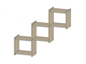 Полка Квадро ясень шимо светлый в Заречном - zarechnyj.magazinmebel.ru | фото - изображение 1