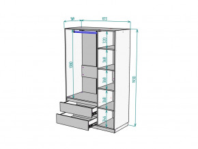 Шкаф Malta light H298 Белый в Заречном - zarechnyj.magazinmebel.ru | фото - изображение 2